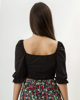 Picture of GATHERED TOP "Kaia" BLACK