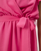 Μίνι Φόρεμα με Βολάν "Andra" Ροζ
