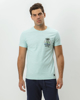 Picture of Men's Short Sleeve T-Shirt Canal Blue
