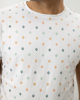 Ανδρικό Κοντομάνικο T-Shirt με Τύπωμα Λευκό