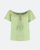 Picture of BLOUSE WITH COMBINED EMBROIDERY "Elisa" GREEN