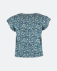 Picture of Short Sleeve Floral Blouse "Arisa" in Navy