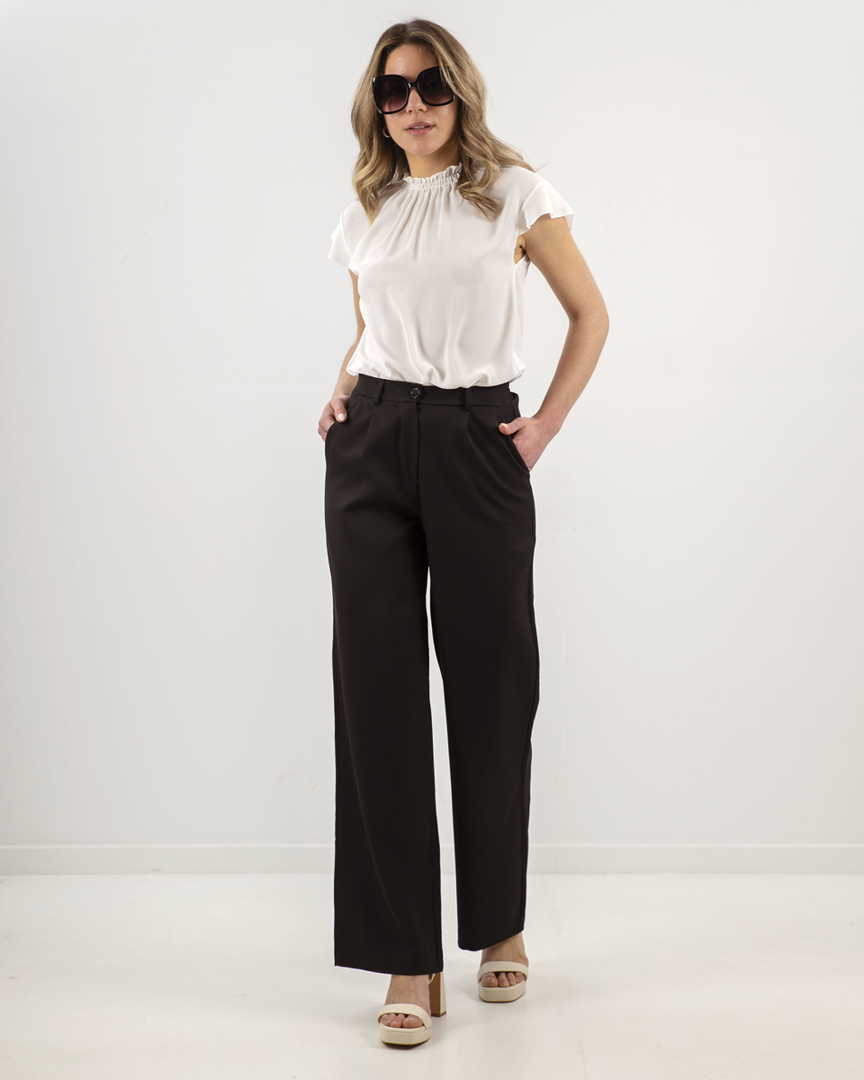 Picture of WIDE-LEG TROUSERS "Libby" BLACK