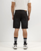 Picture of RIPPED DENIM BERMUDA SHORTS WITH TOPSTITCHING "Giuseppe" BLACK