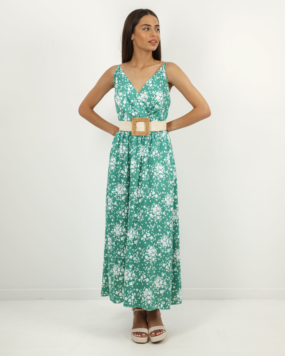 Picture of MAXI DIVERSE DRESS "Cenza" GREEN