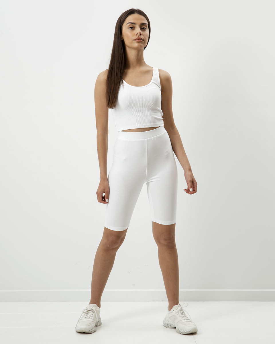 Picture of Seamless cycling leggings "Biker" white