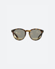 Στρόγγυλα γυαλιά ηλίου με κοκκάλινο σκελετό ταρταρούγα "Pauli" μπεζ
