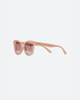 Στρόγγυλα γυαλιά ηλίου με κοκκάλινο σκελετό "Liza" μπεζ