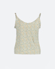 Picture of Women's floral sleeveless top "Aleah" in green tea 