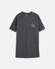 Ανδρικό κοντομάνικο T-Shirt με τύπωμα "Original brandname" Ανθρακί