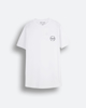 Ανδρικό κοντομάνικο T-Shirt με τύπωμα "Original brandname" λευκό