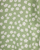 Γυναικεία κοντομάνικη μπλούζα με τύπωμα φύλλα "Farina" πράσινο χρώμα