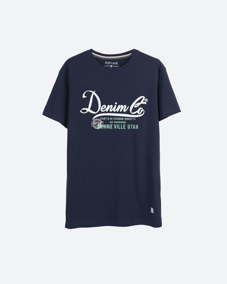 Picture of Men's Short Sleeve T-Shirt "Denim" Blue Navy