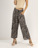 Picture of Women's Flowing Wide-Leg Trousers "Cira" black div