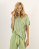 Picture of Women's printed short sleeve blouse "Farina" in green