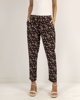Picture of Women's floral trousers "Ricky" in black