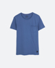 Ανδρικό Κοντομάνικο T-Shirt Μπλε από Οργανικό Βαμβάκι