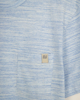 Ανδρική μπλούζα κοντομάνικη μπλε χρώμα με σχέδιο ύφανσης