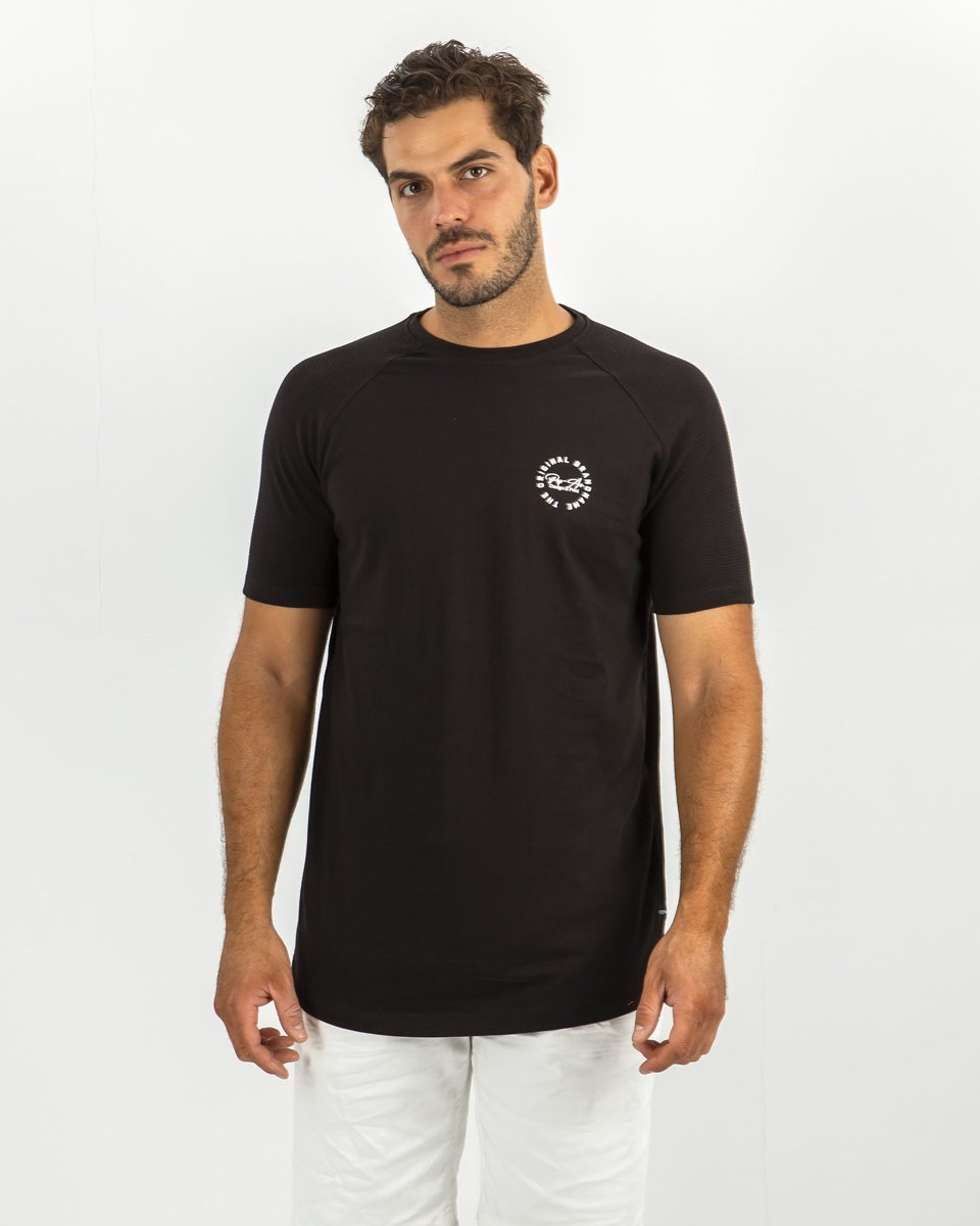 Ανδρικό κοντομάνικο T-Shirt με τύπωμα Μαύρο