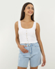 Picture of Women's crop top "Ivonne" white