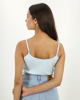 Picture of Women's sleeveless top "Ninetta" in light blue