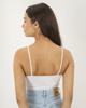 Picture of Strappy crop top "Adele" in White