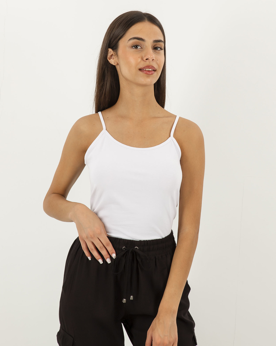 Picture of Sleeveless top "Enrica" white