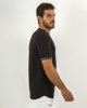 Ανδρική μπλούζα ελαστική με σχέδιο στο μανίκι "N.G.K." μαύρο