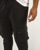 Ανδρικό παντελόνι jogger cargo μαύρο