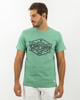 Ανδρικό Κοντομάνικο T-Shirt με Τύπωμα "Copper supply" Πράσινο