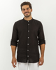 Picture of Men's Textured Linen Shirt "Dimitris" Black