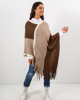 Picture of Knitted poncho "Viola" Brown