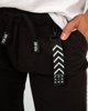 Ανδρικό Υφασμάτινο Παντελόνι με Μέση Jogger Μαύρο