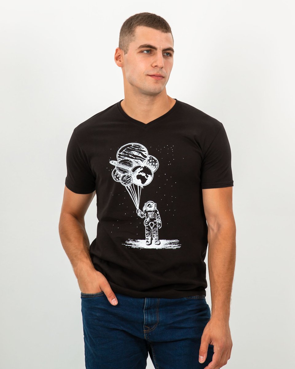 Ανδρικό Κοντομάνικο T-Shirt με Τύπωμα Μαύρο