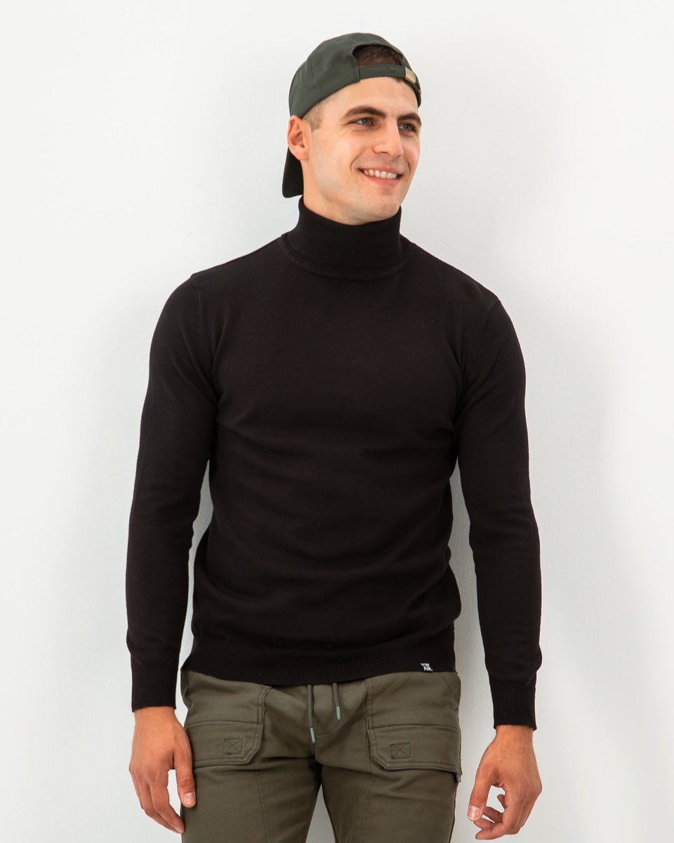 Picture of Men's Textured Sweater "Torris" in Black