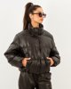 Picture of Women's Faux Leather Puffer Jacket "Lana" Black