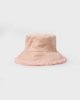 Γυναικείο Καπέλο Bucket Κοτλέ με Γουνάκι F-MZ-5396 Ροζ