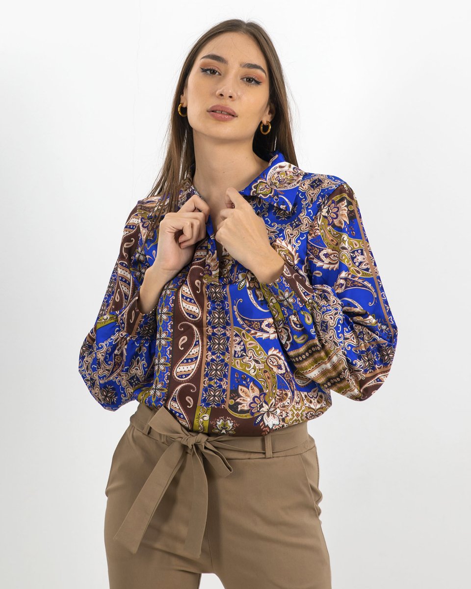 Picture of Long Printed Blouse "Charlena"