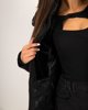 Γυναικείο Μπουφάν με Συνθετική Γούνα "Amber" Χρώμα  Μαύρο