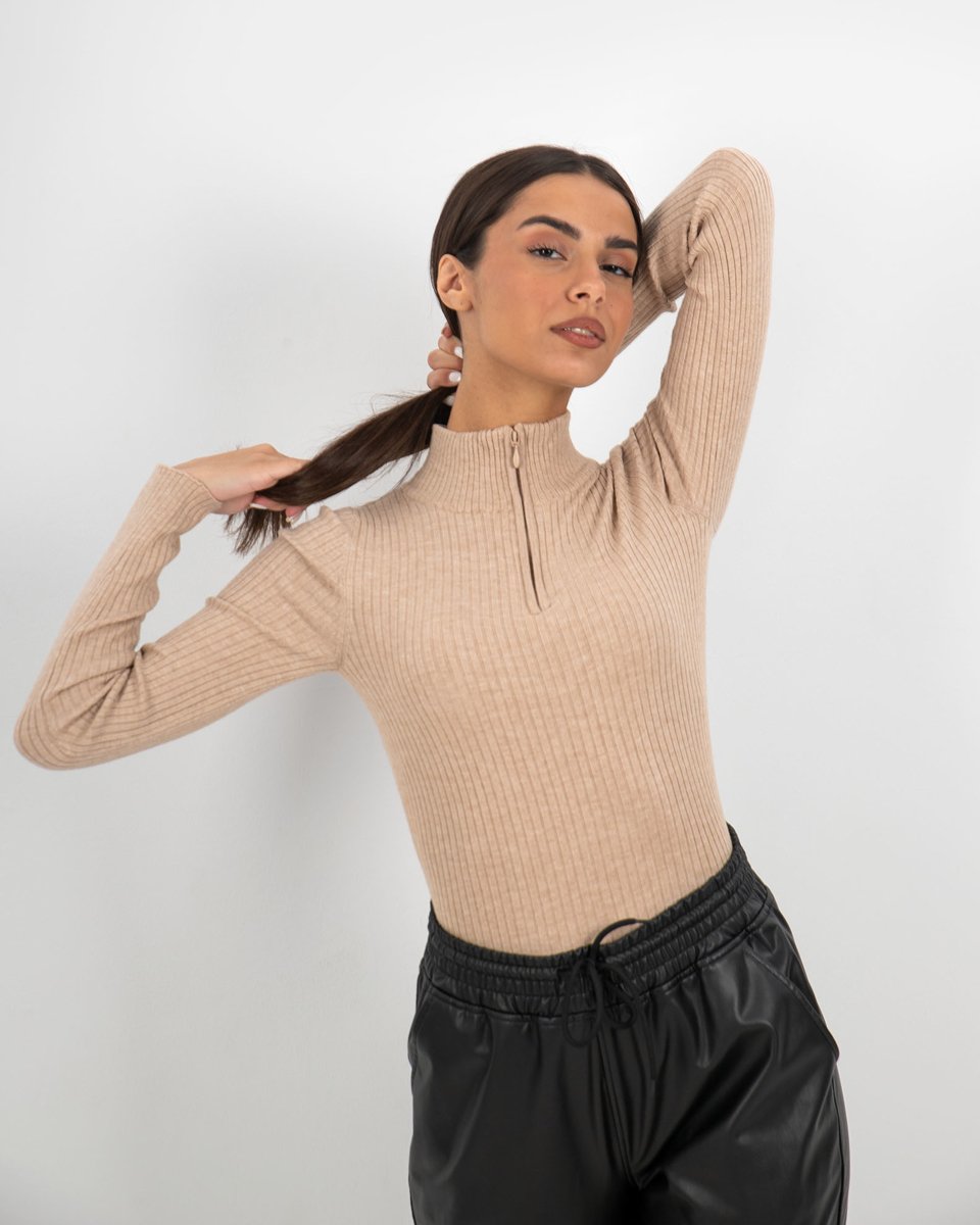 Picture of Women's Knit Sweater "Flora" Beige