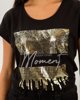 Γυναικεία Κοντομάνικη Μπλούζα με Τύπωμα "Vaness" Μαύρο