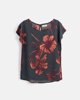 Picture of Women's printed short sleeve blouse "Vanessa" in PRINT 1
