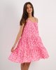Αμάνικο Φλοράλ Φόρεμα "Lu44a" Ροζ