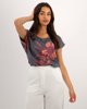 Γυναικεία κοντομάνικη μπλούζα με φλοράλ σχέδιο "Vanessa" PRINT 1