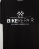Ανδρικό Κοντομάνικο T-Shirt με Τύπωμα "Bike repair" Μαύρο