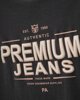 PA-Jeans Ανδρικό Κοντομάνικο T-Shirt με Τύπωμα "Jeans " Ανθρακί