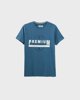 Ανδρικό Κοντομάνικο T-Shirt με Τύπωμα "Premium" Μπλε