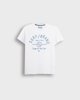 Ανδρικό Κοντομάνικο T-Shirt με Τύπωμα "Surf brand" Λευκό