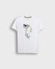 Ανδρικό Κοντομάνικο T-Shirt με Τύπωμα "Happy fish" Λευκό