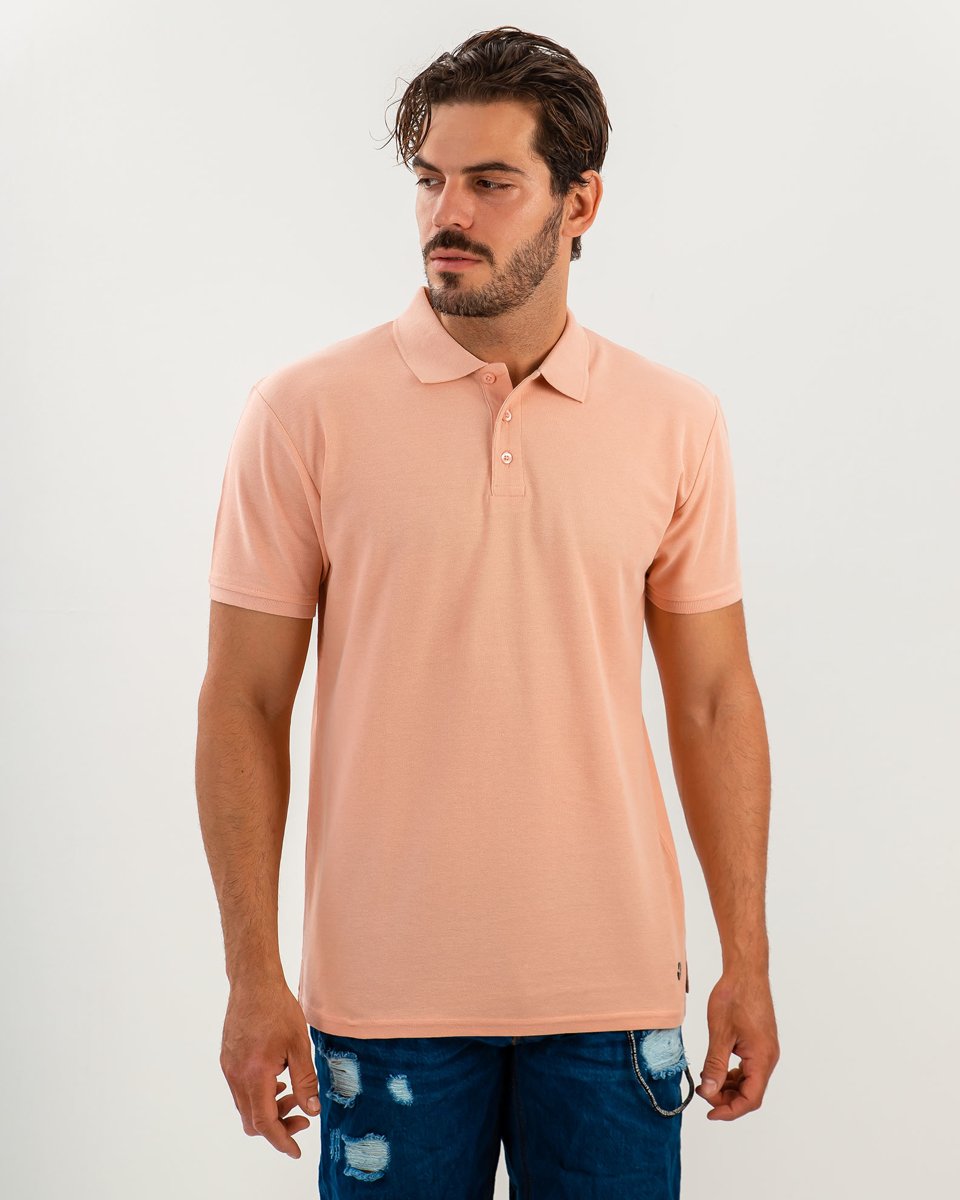 Ανδρική Κοντομάνικη Μπλούζα Polo "Xavier" Πορτοκαλί